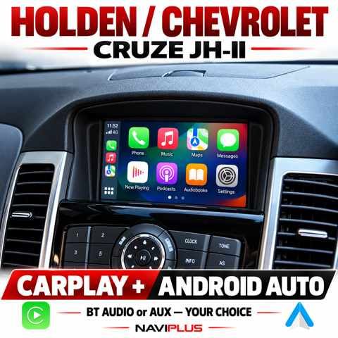 Holden / Chevrolet Cruze JH-II MyLink Apple CarPlay &amp; Android Auto Integration