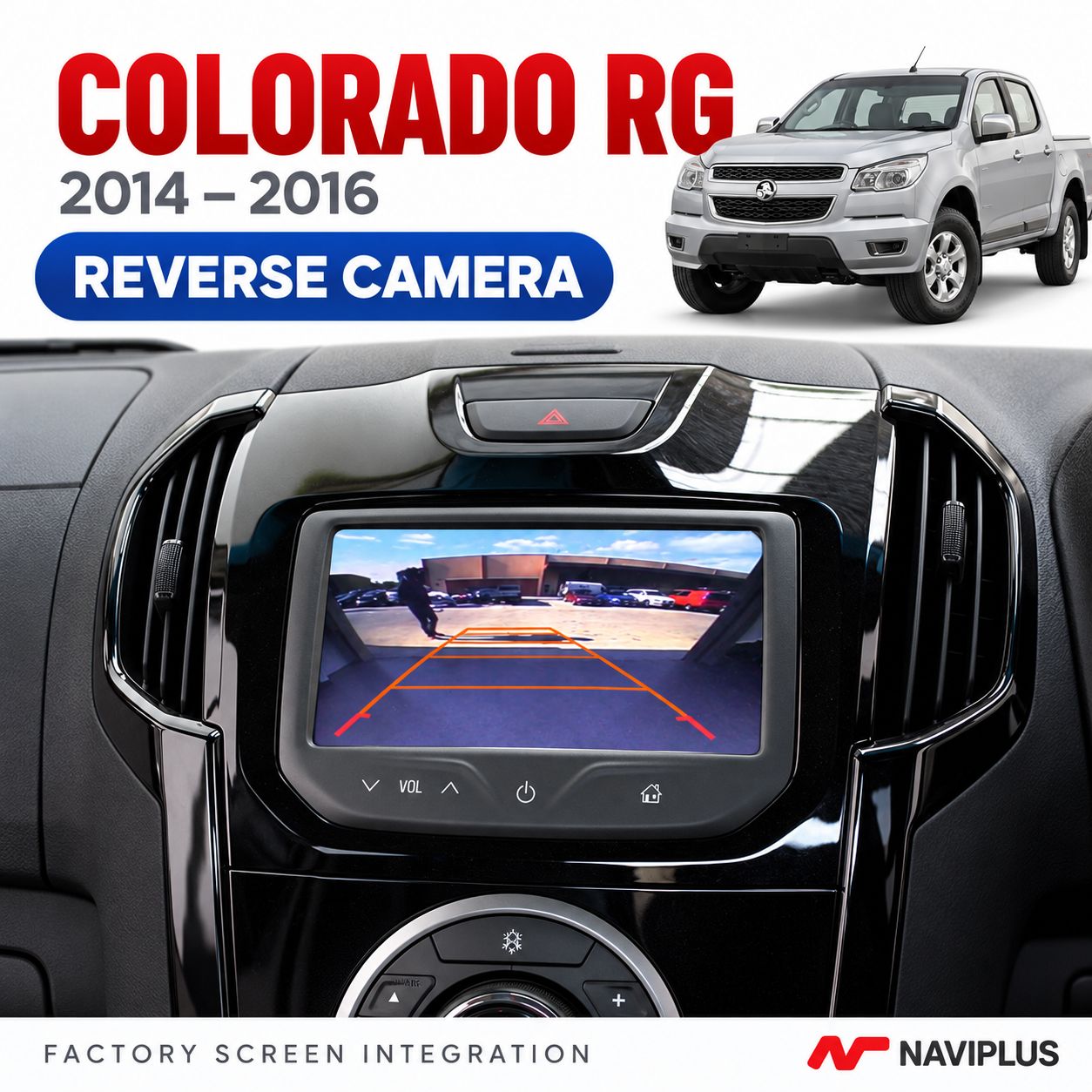 Holden Colorado RG – Reverse Camera Integration | 2014–2016