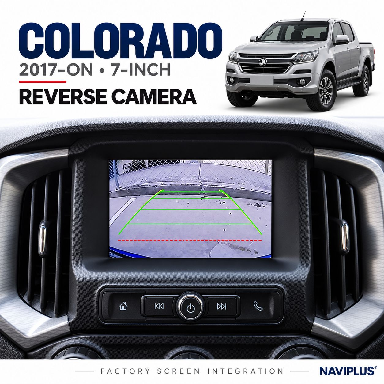 Holden Colorado – Reverse Camera Integration | 2017-on generation · 7-inch MyLink