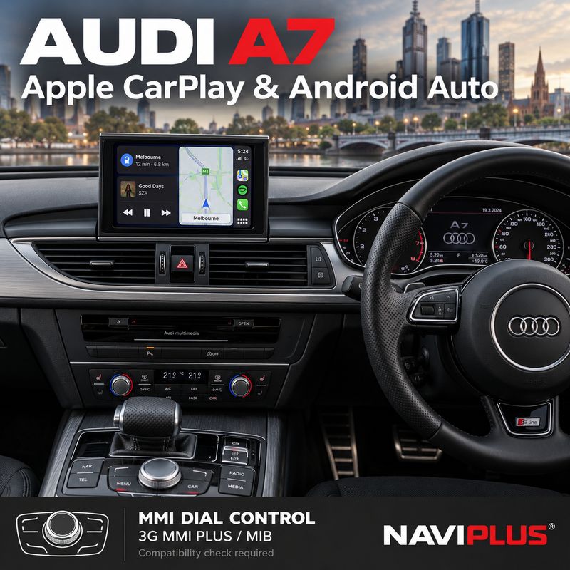Audi A7 Apple CarPlay &amp; Android Auto Integration 2012–2017