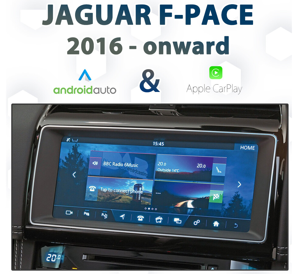 Jaguar F-Pace InControl Touch Pro Apple CarPlay &amp; Android Auto Integration pack