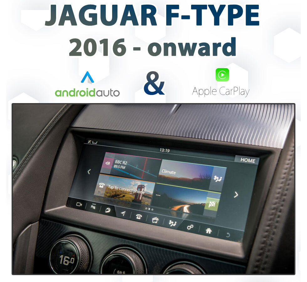Jaguar F-Type InControl Touch Pro Apple CarPlay &amp; Android Auto Integration pack