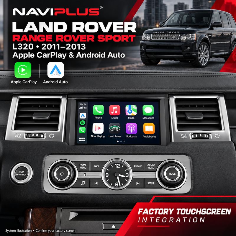 Range Rover Sport L320 Apple CarPlay &amp; Android Auto Integration 2011–2013