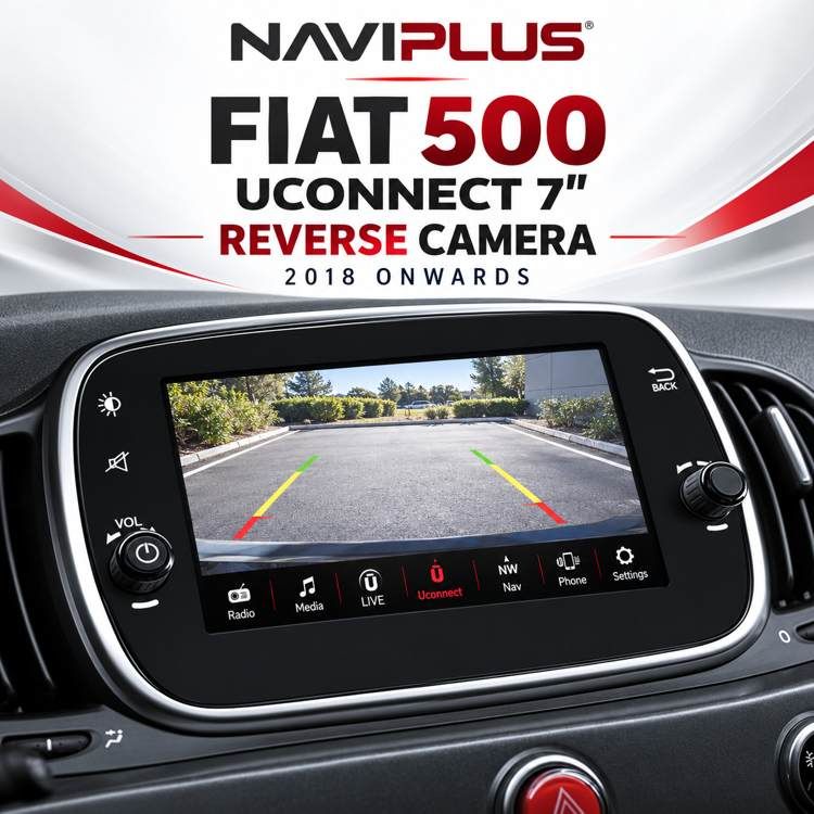 Fiat 500 UConnect 7 Reverse Camera Integration 2018 Onwards