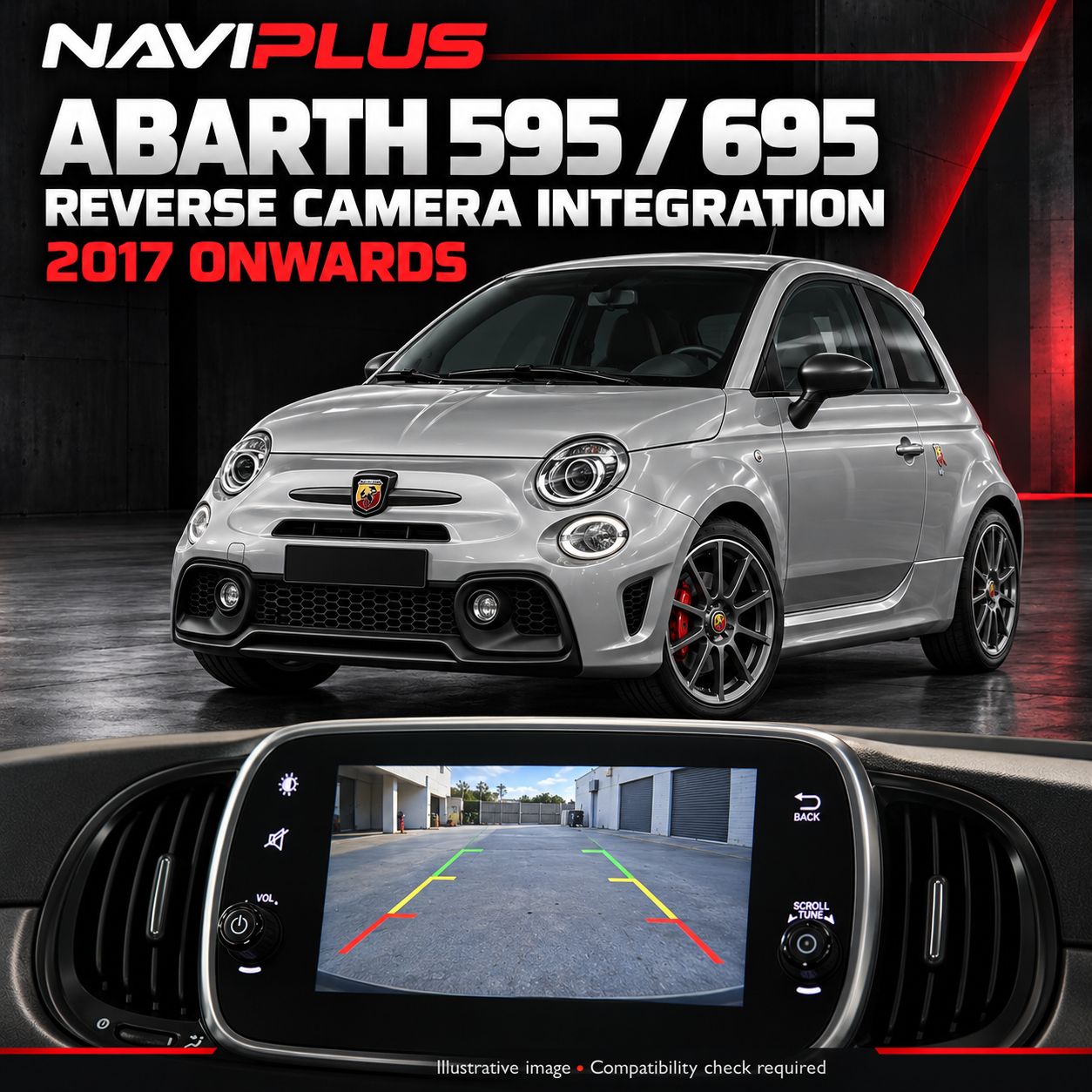 Abarth 595 / 695 Reverse Camera Integration Kit | 2017 Onwards