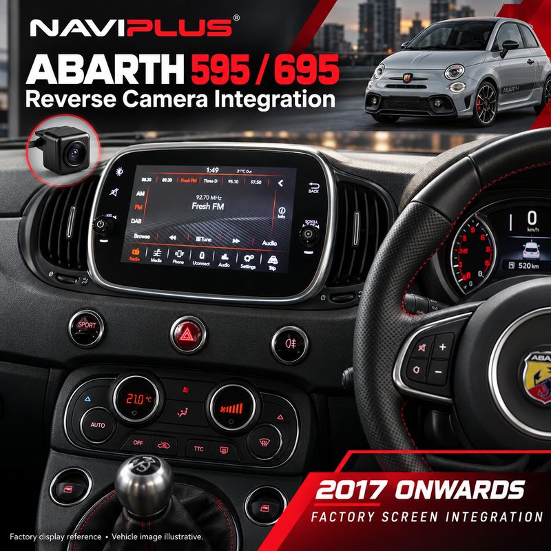 Abarth 595 / 695 Reverse Camera Integration Kit | 2017 Onwards