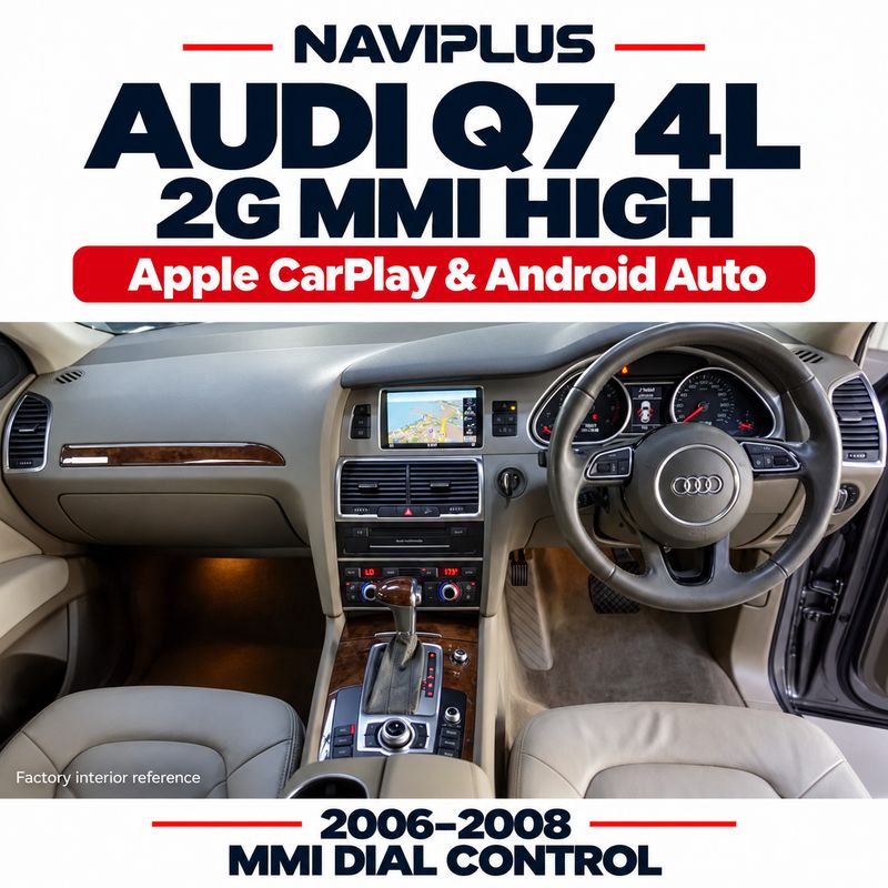 Audi Q7 4L 2006–2008 2G MMI High Apple CarPlay &amp; Android Auto Integration