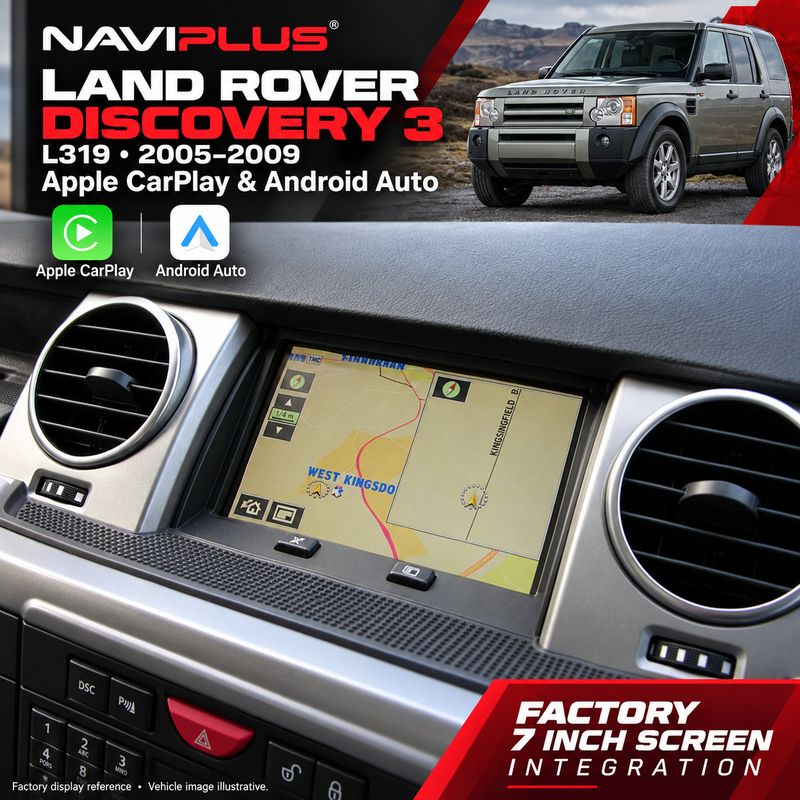 Land Rover Discovery 3 L319 Apple CarPlay &amp; Android Auto Integration 2005–2009