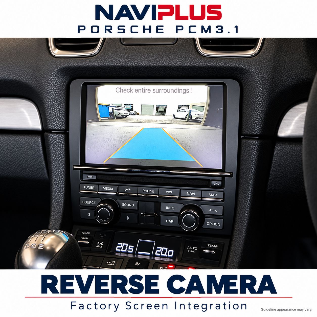 Porsche PCM3.1 Reverse Camera Integration