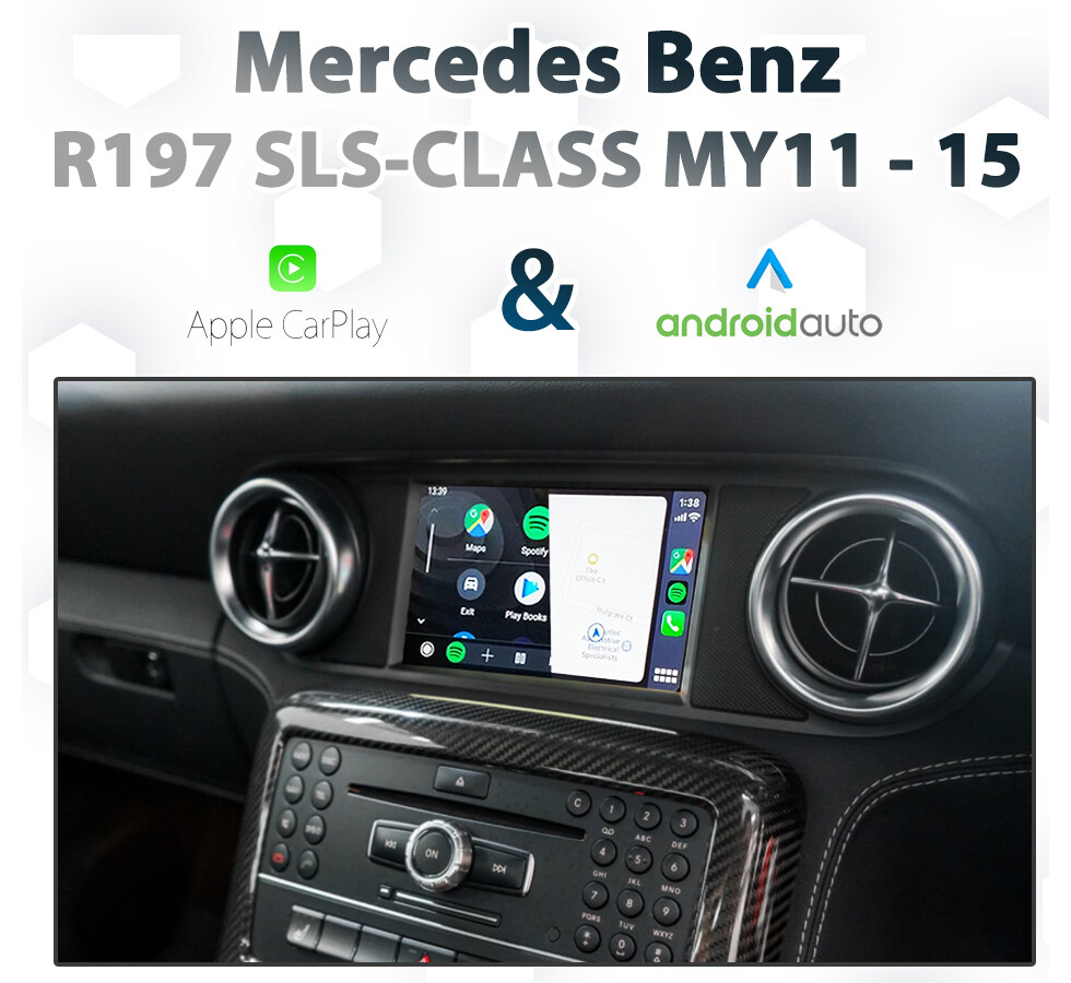Mercedes-Benz SLS-Class (C197/R197, 2011-2015) – Touch and Dial Control Apple CarPlay &amp; Android Auto Integration for NTG4.5/NTG4.7 with COMAND