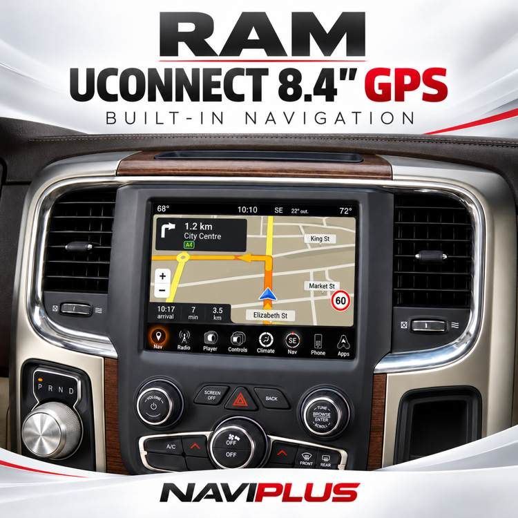 RAM UConnect 8.4 GPS Navigation Integration 2013–2018