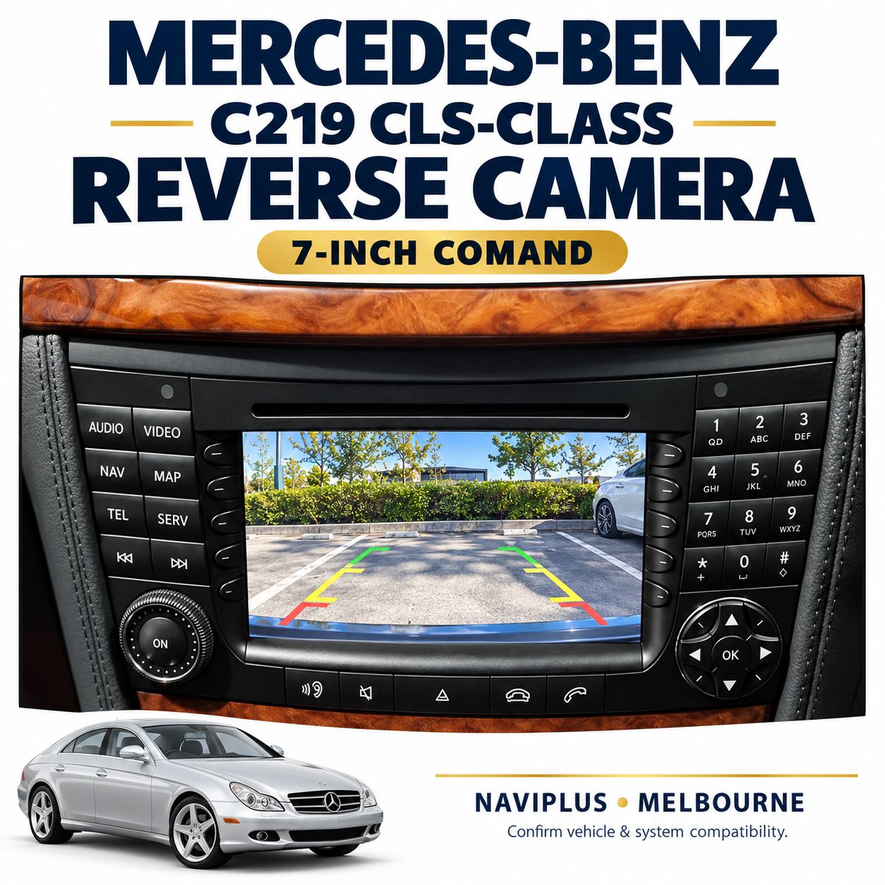 Mercedes-Benz C219 CLS-Class Reverse Camera Integration