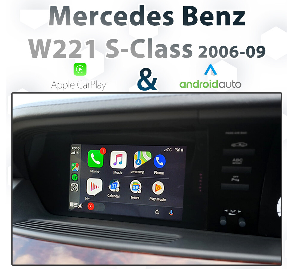 [DIAL] Mercedes-Benz S-Class W221 (2006-2009) – Apple CarPlay &amp; Android Auto Integration for NTG4.0 with COMAND