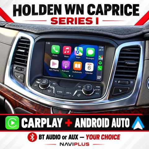 Holden WN Caprice Series I MyLink Apple CarPlay &amp; Android Auto Integration