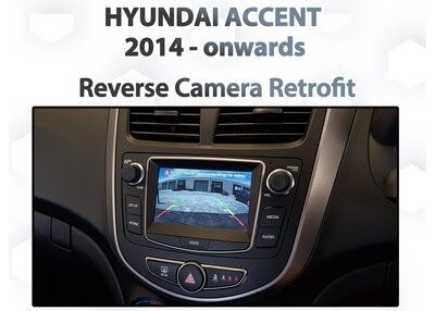 Hyundai Accent RB - Reverse Camera retrofit pack