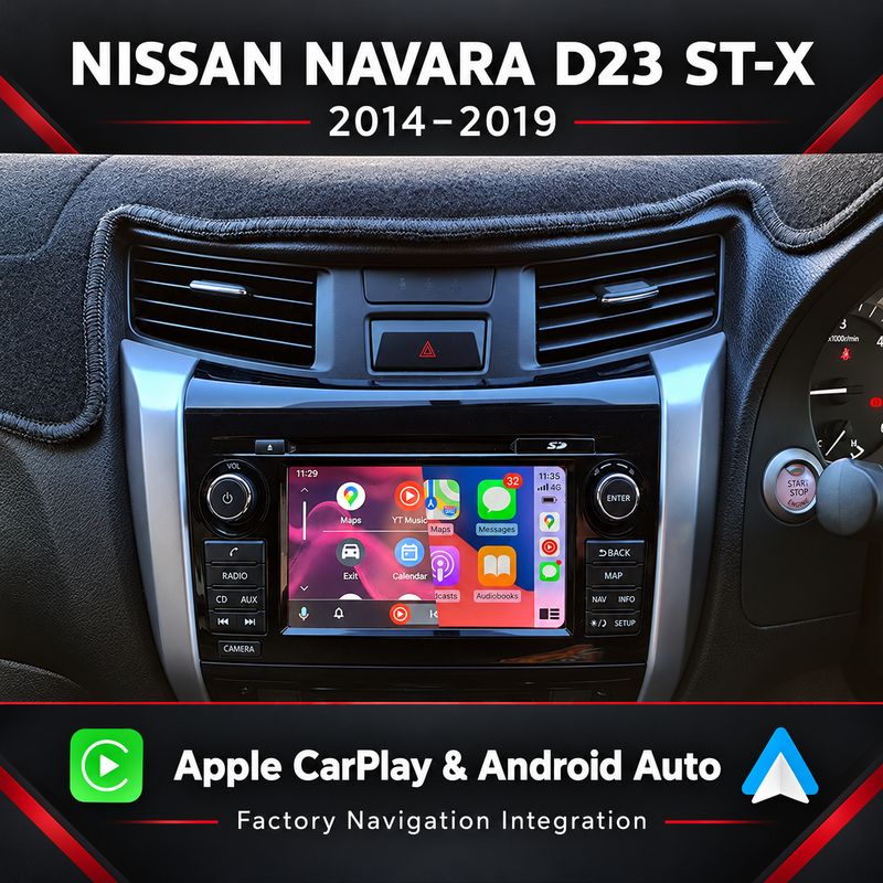 Navara D23 ST-X 2014–2019 CarPlay &amp; Android Auto | NAVIPLUS