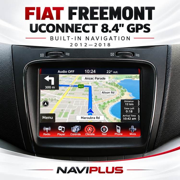 Fiat Freemont UConnect 8.4 GPS Navigation Integration 2012–2018