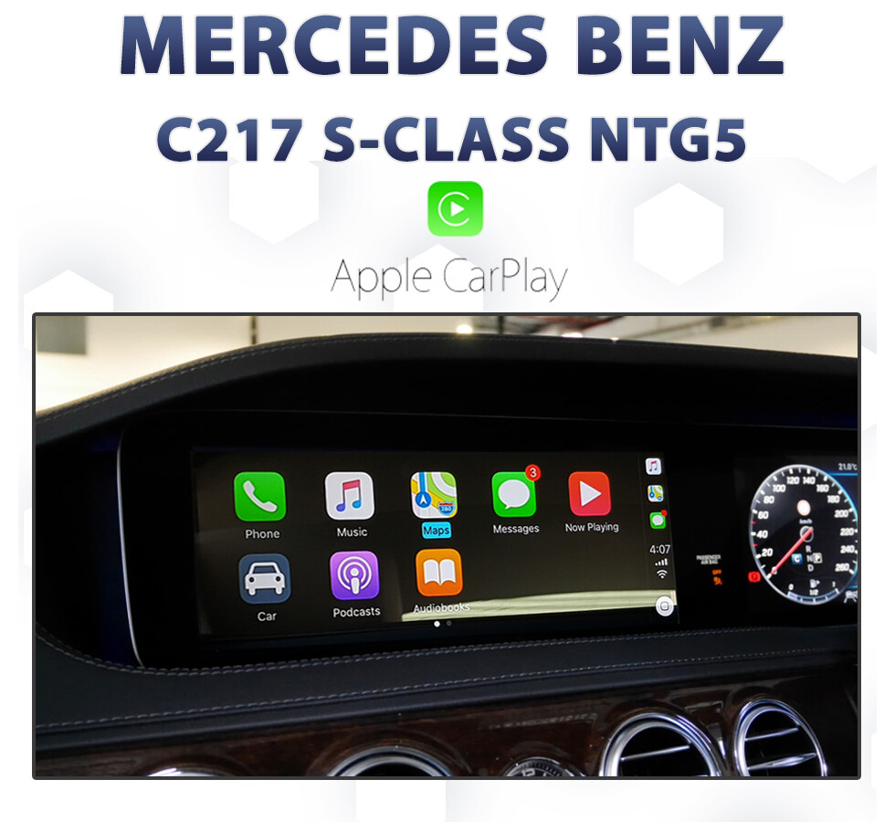 Mercedes-Benz S-Class Coupe (C217 series) with Apple CarPlay integration