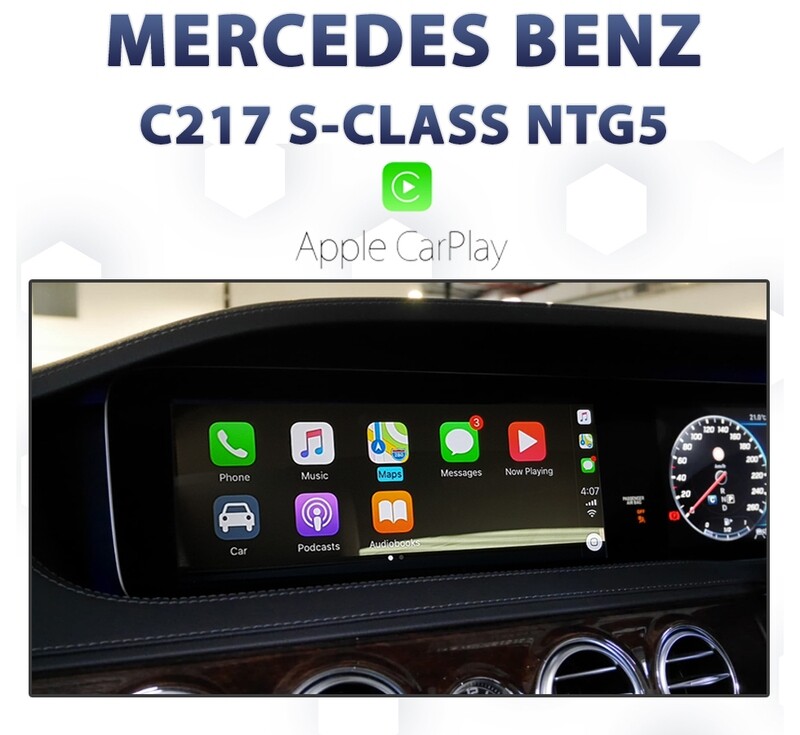 Mercedes-Benz S-Class Coupe (C217 series) with Apple CarPlay integration