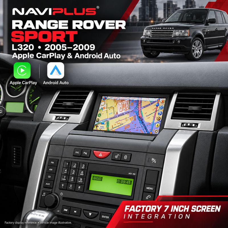 Range Rover Sport L320 Apple CarPlay &amp; Android Auto Integration 2005–2009