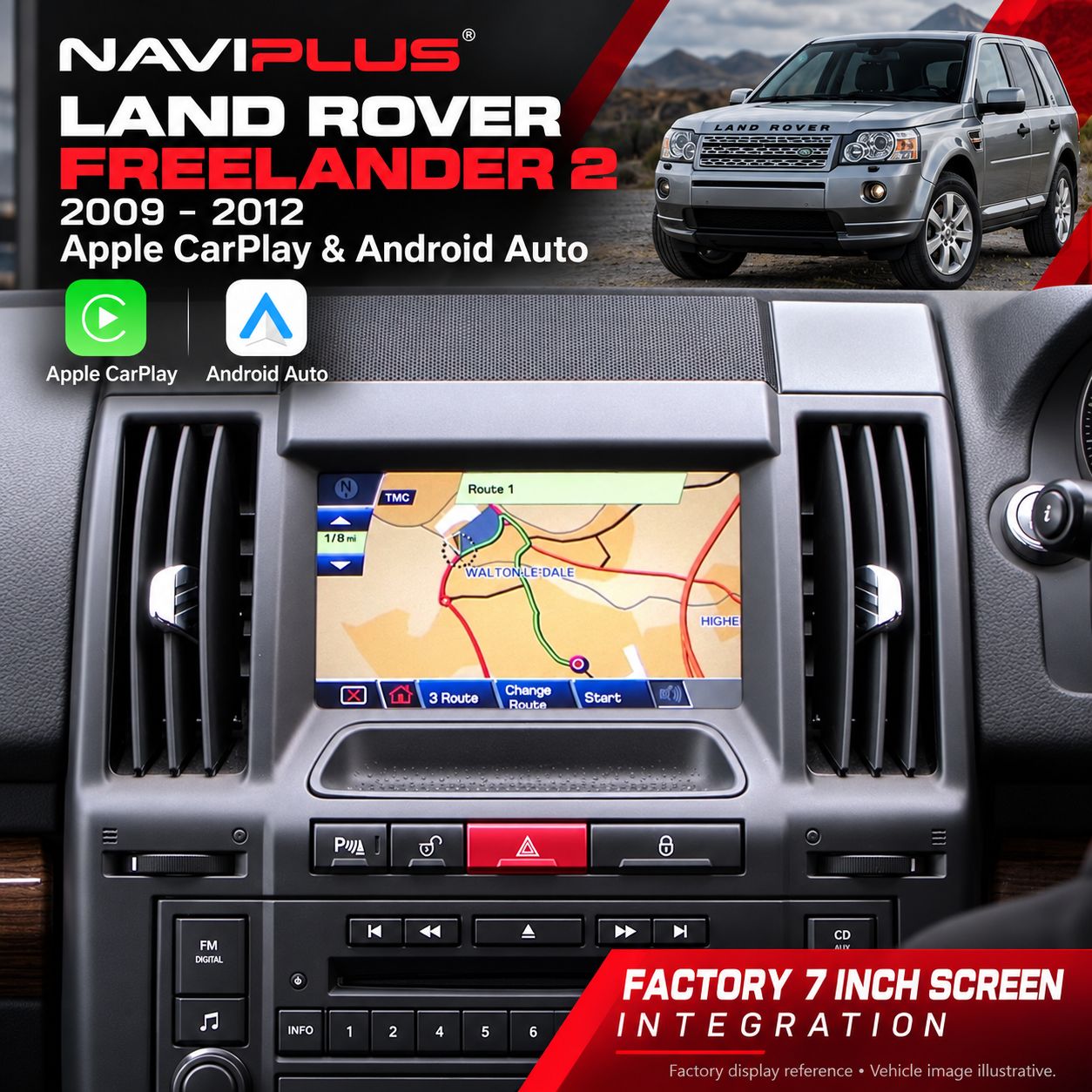 Land Rover Freelander 2 Apple CarPlay &amp; Android Auto Integration 2009–2012