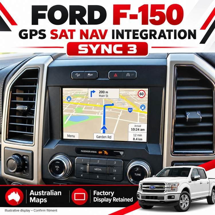 Ford F-150 SYNC 3 GPS Sat Nav Integration — Australian Maps