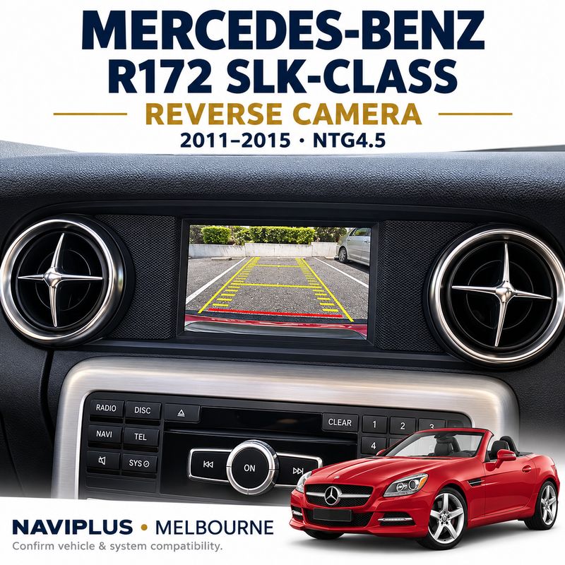 Mercedes-Benz R172 SLK-Class Reverse Camera Integration – 2011–2015