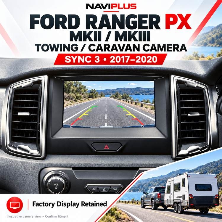 Ford Ranger PX MKII / MKIII SYNC 3 Caravan / Towing Camera Integration 2017–2020