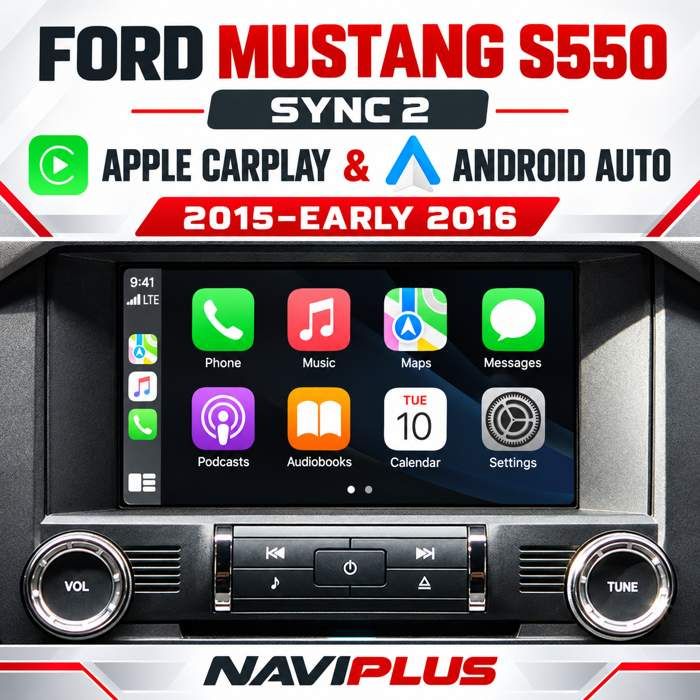 Ford Mustang S550 SYNC 2 Wireless Apple CarPlay &amp; Android Auto Integration 2015–Early 2016
