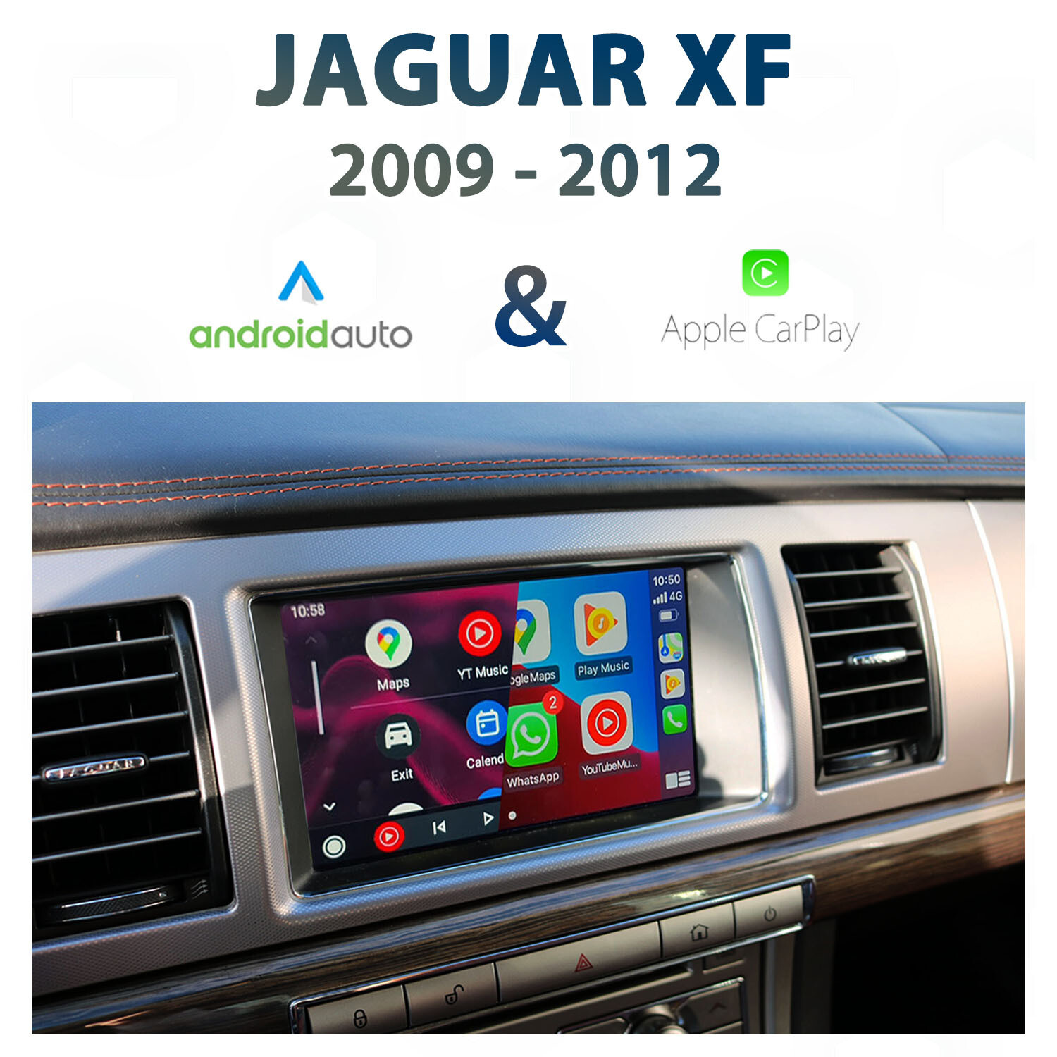 [2008-11] JAGUAR XF - Apple CarPlay &amp; Android Auto Integration