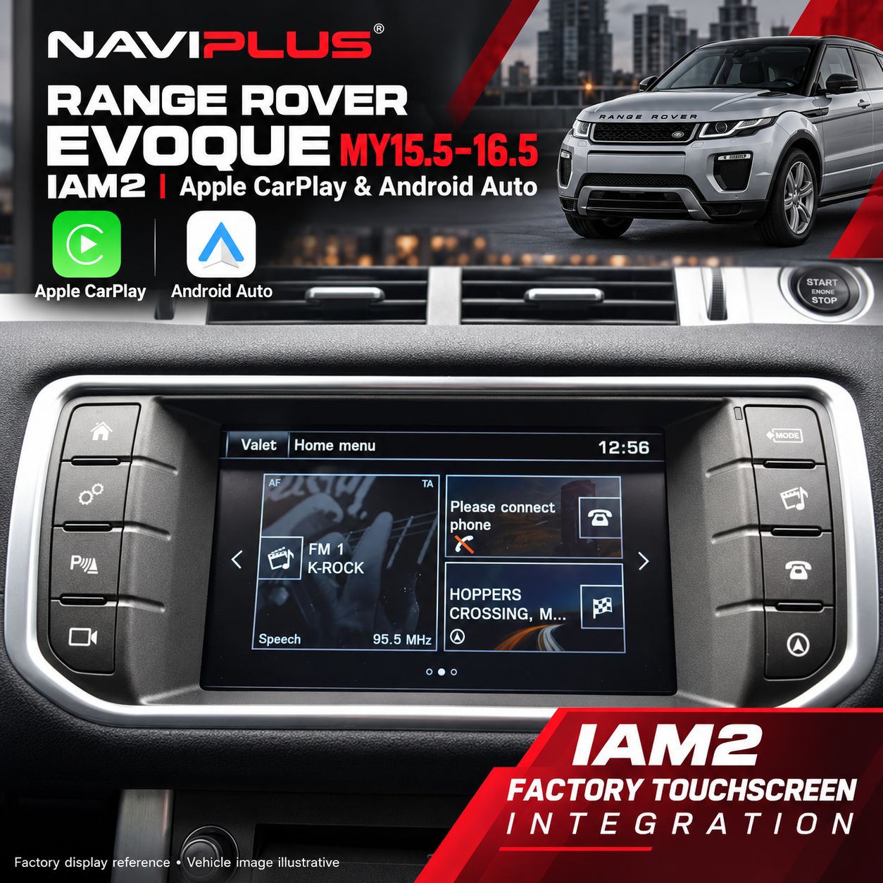 Range Rover Evoque IAM2 Apple CarPlay &amp; Android Auto Integration MY15.5–16.5