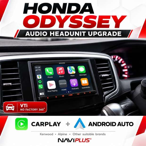 Honda Odyssey VTi Apple CarPlay &amp; Android Auto Headunit Replacement Upgrade