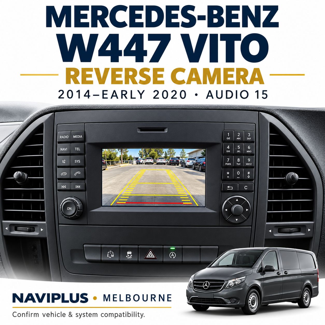 Mercedes-Benz W447 Vito Reverse Camera Integration – 2014–early 2020