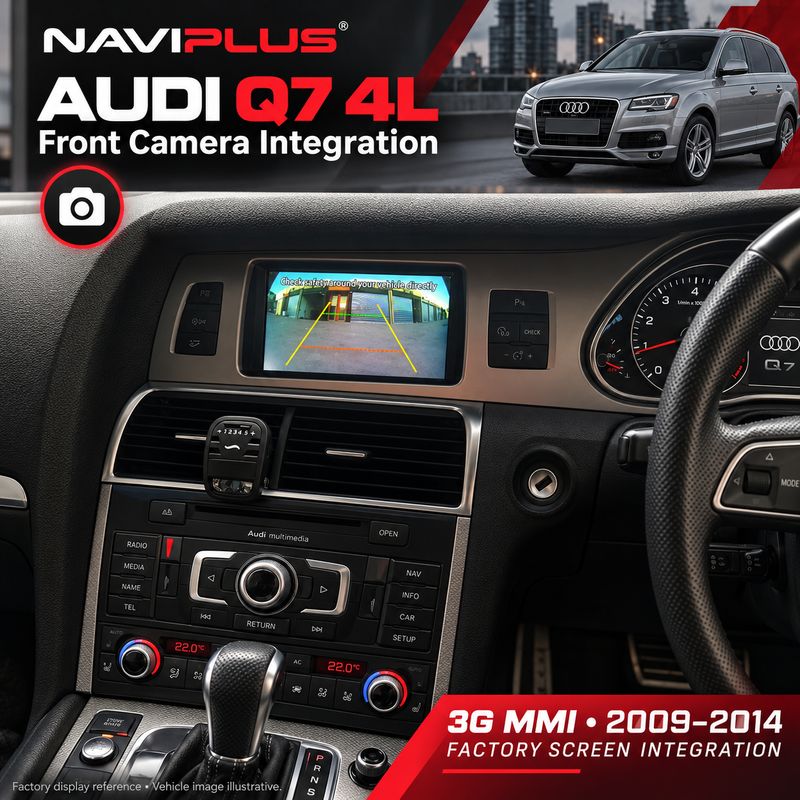 Audi Q7 4L Front Camera Integration – 3G MMI High / Plus | 2009–2014