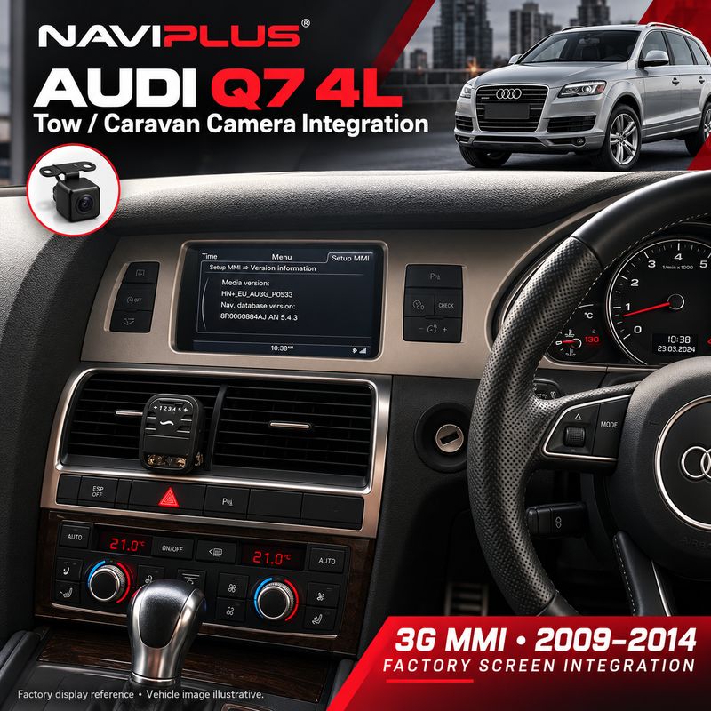 Audi Q7 4L Tow / Caravan Camera Integration Kit – 3G MMI High / Plus | 2009–2014