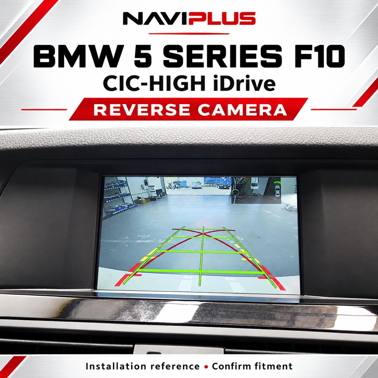 BMW 5 Series F10 CIC-HIGH iDrive Reverse Camera Integration | 2011–2012