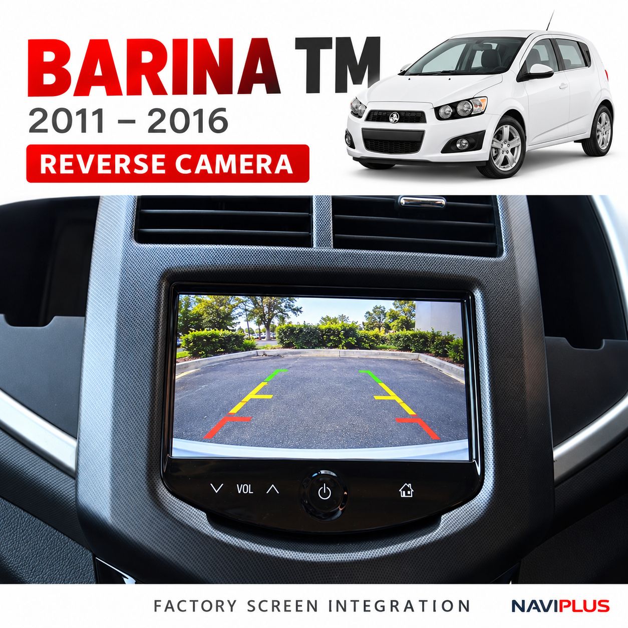 Holden Barina TM – Reverse Camera Integration | 2011–2016 · MyLink-equipped versions
