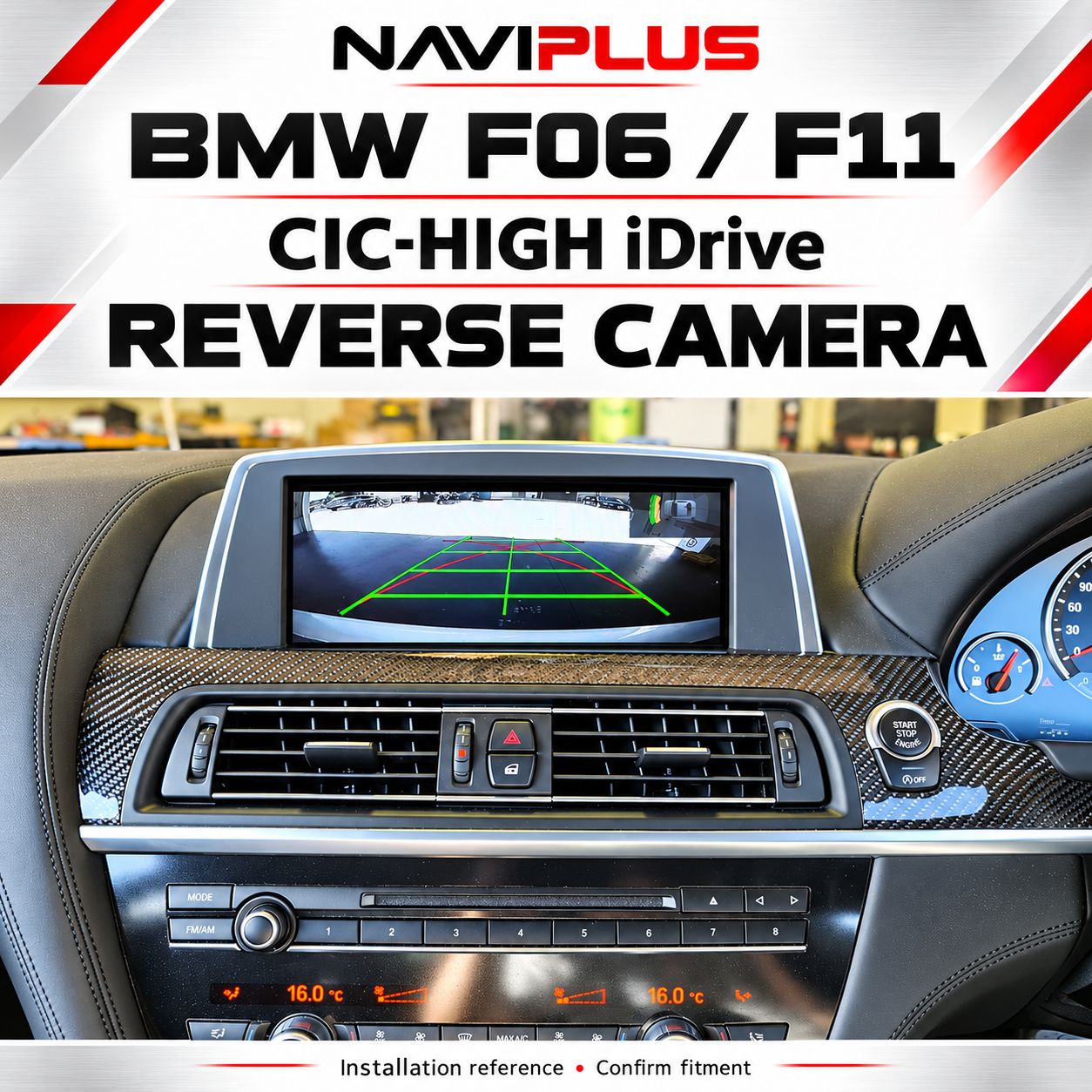 BMW F06 / F11 CIC-HIGH iDrive Reverse Camera Integration | 2011–2012