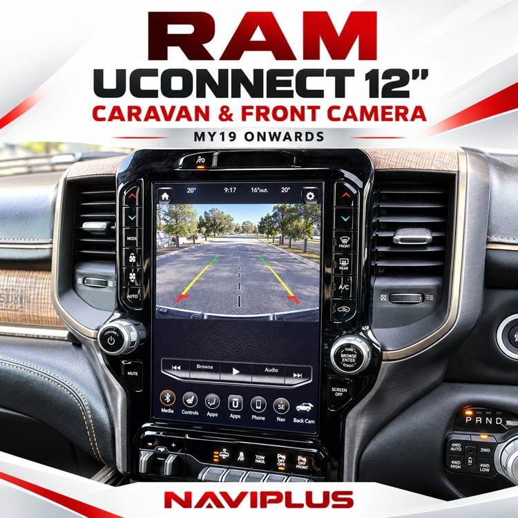 RAM UConnect 12 Caravan &amp; Front Camera Integration Interface MY19 Onwards