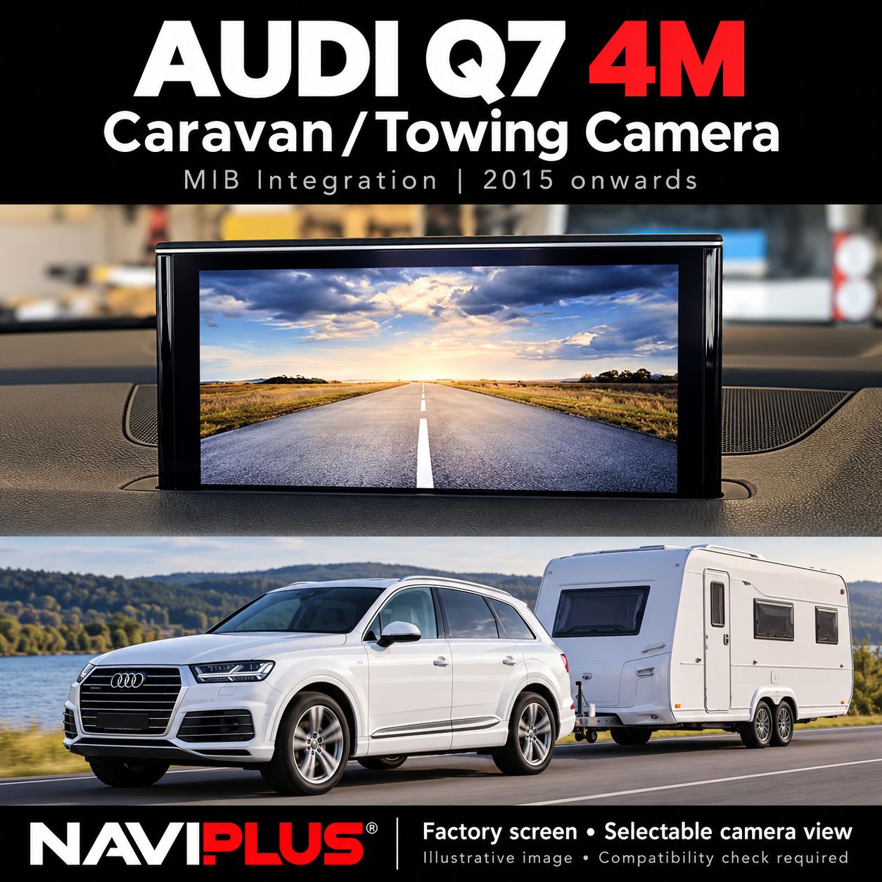 Audi Q7 4M MIB Caravan &amp; Towing Camera Integration 2015 Onwards
