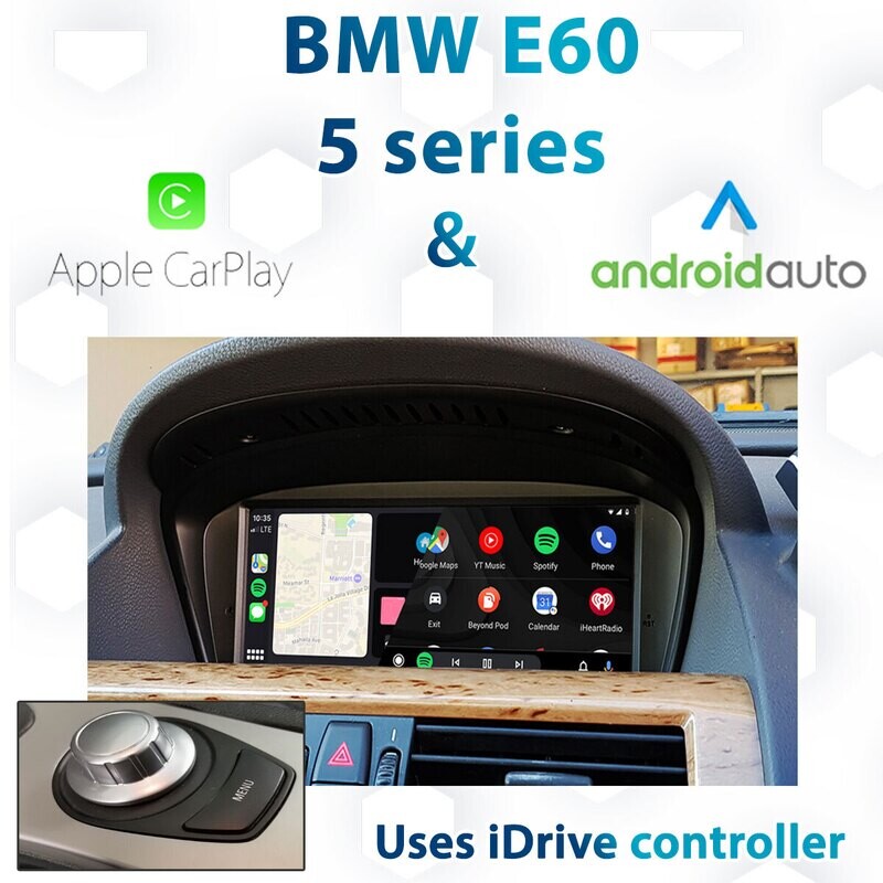 BMW E60 E61 5 Series CCC iDrive Apple CarPlay &amp; Android Auto Integration
