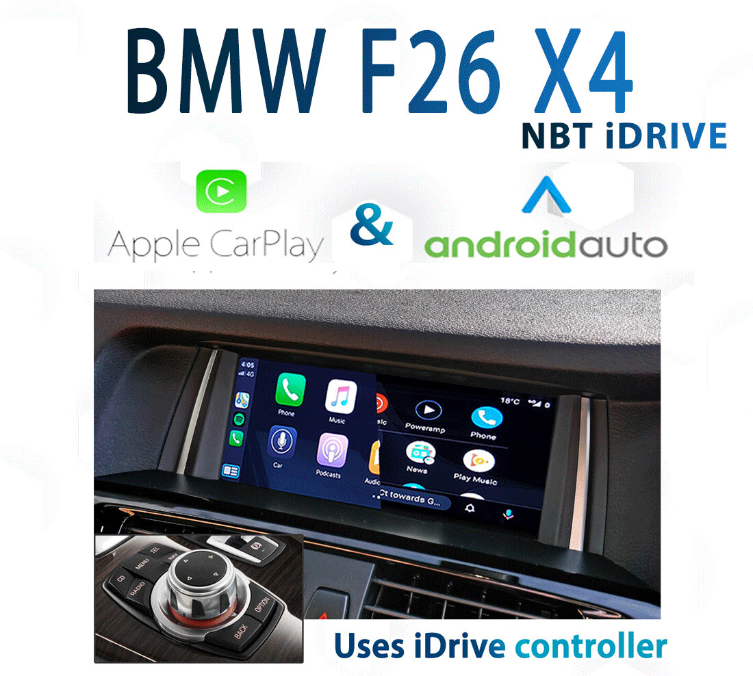 BMW F26 X4 -  NBT iDrive Apple CarPlay &amp; Android Auto Integration