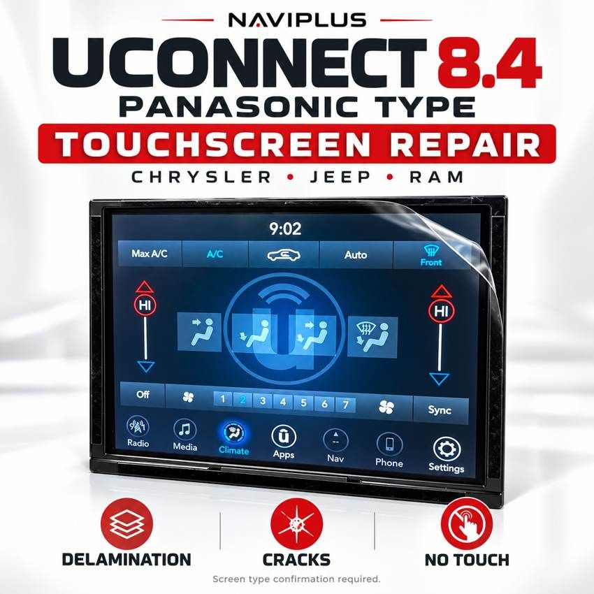 UConnect 8.4 Panasonic Touch Panel Repair – Chrysler, Jeep &amp; RAM 2018 Onwards