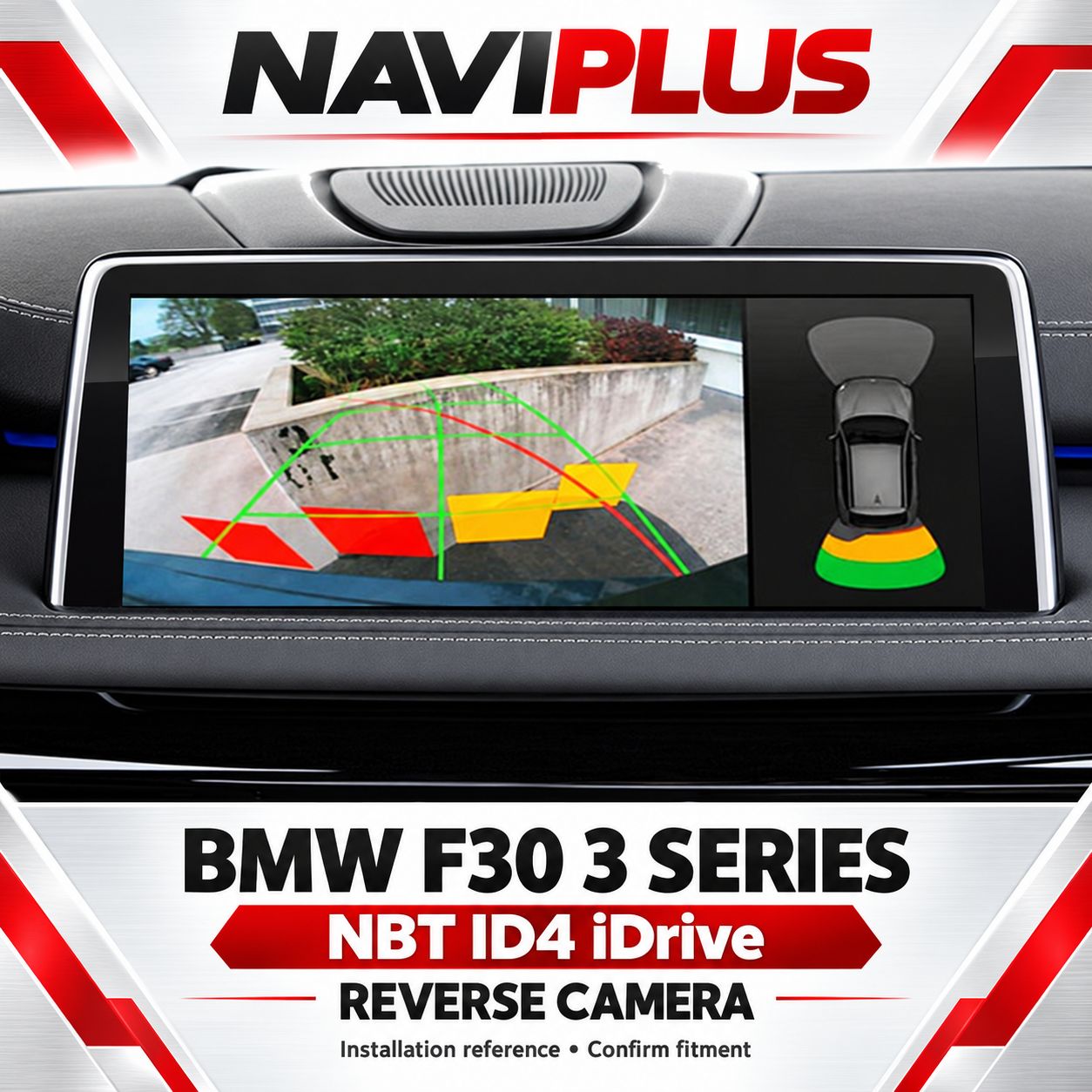 BMW 3 Series F30 NBT ID4 iDrive Reverse Camera Integration 2012–2017