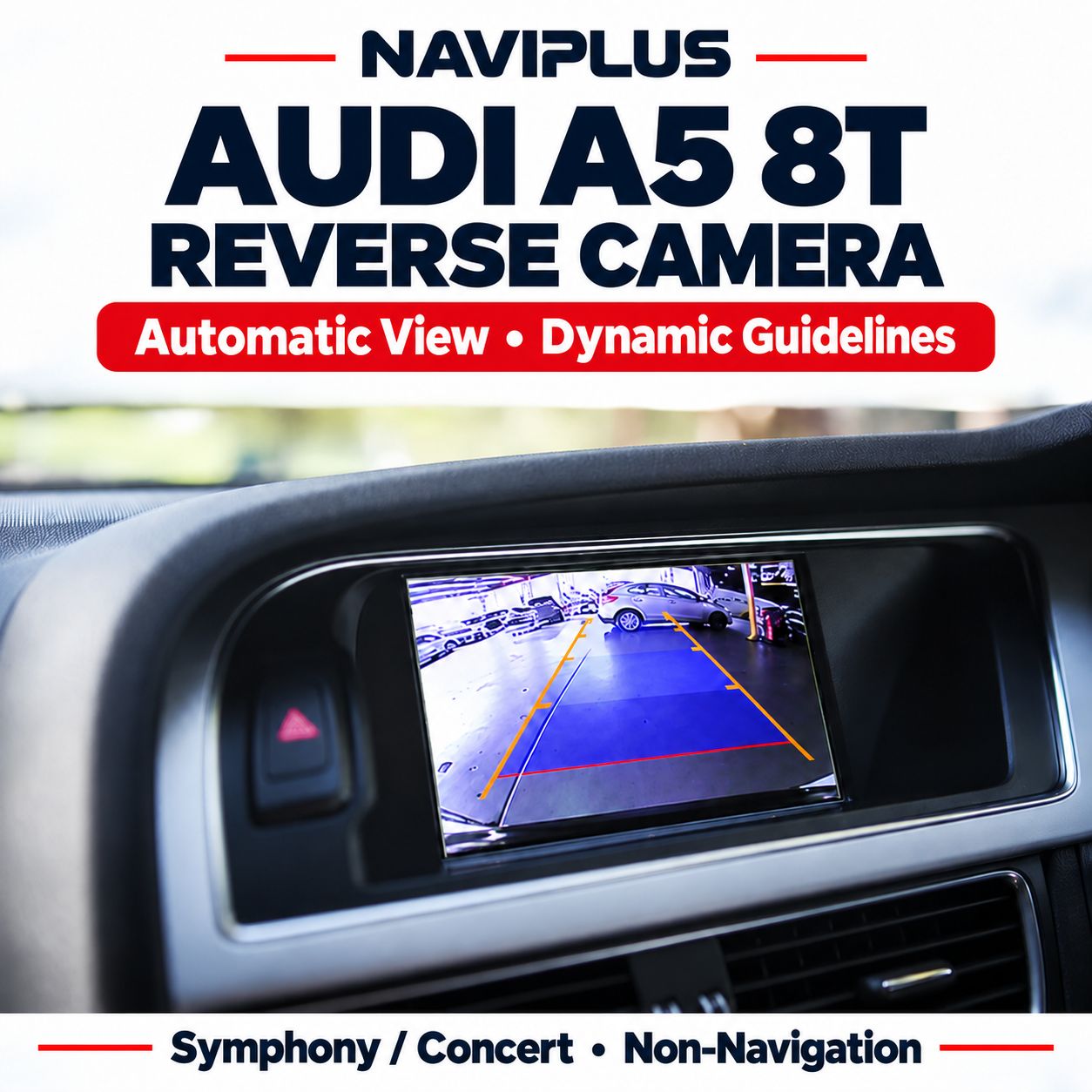 Audi A5 8T 2009–2016 Symphony / Concert Trunk Handle Reverse Camera Retrofit Kit