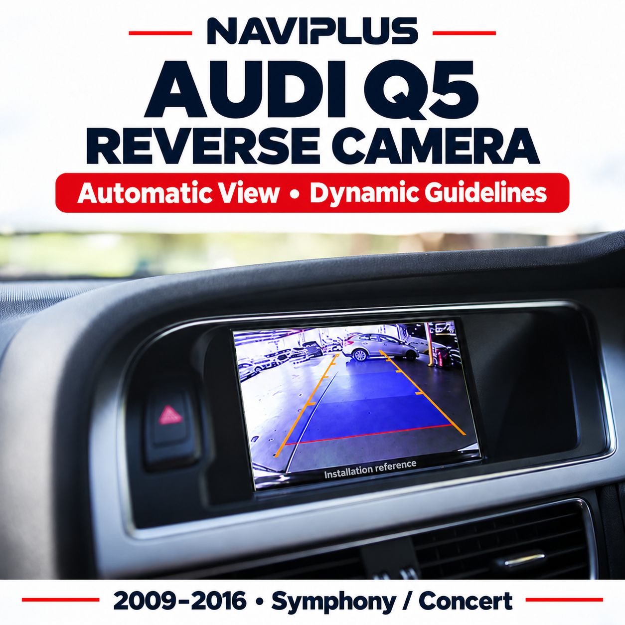 Audi Q5 2009–2016 Symphony / Concert Trunk Handle Reverse Camera Retrofit Kit