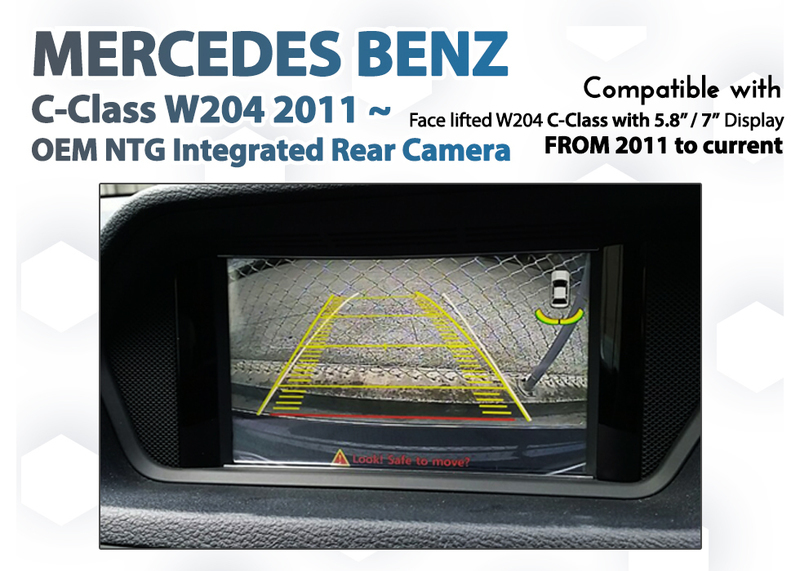 Mercedes-Benz W204 C-Class facelift Reverse Camera Integration – 2011–2015