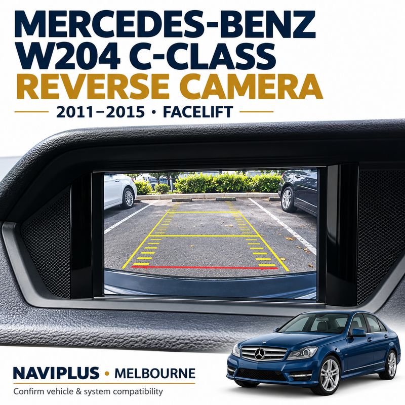 Mercedes-Benz W204 C-Class facelift Reverse Camera Integration – 2011–2015