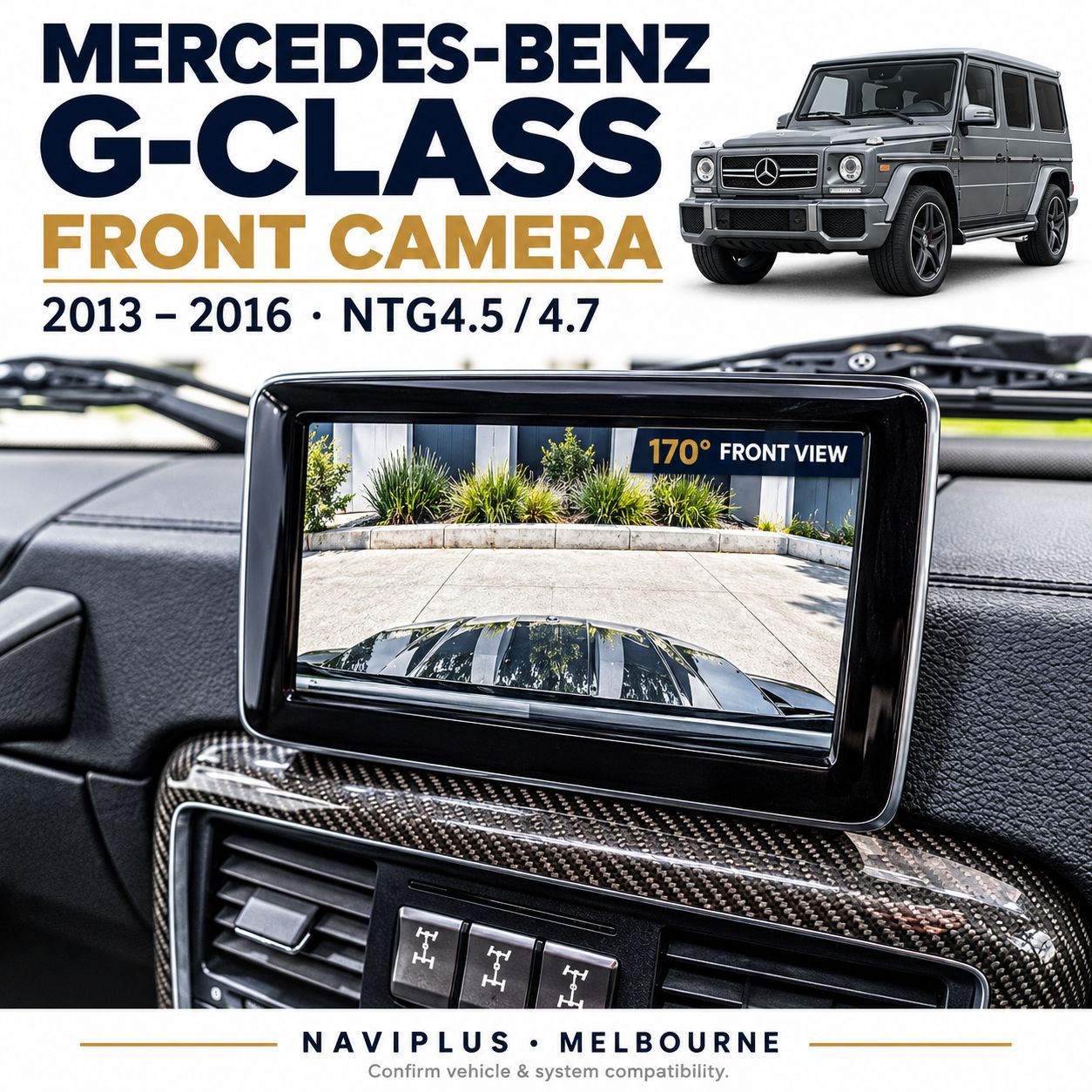 Mercedes-Benz G-Class W463 Front View Camera Integration – 2013–2016