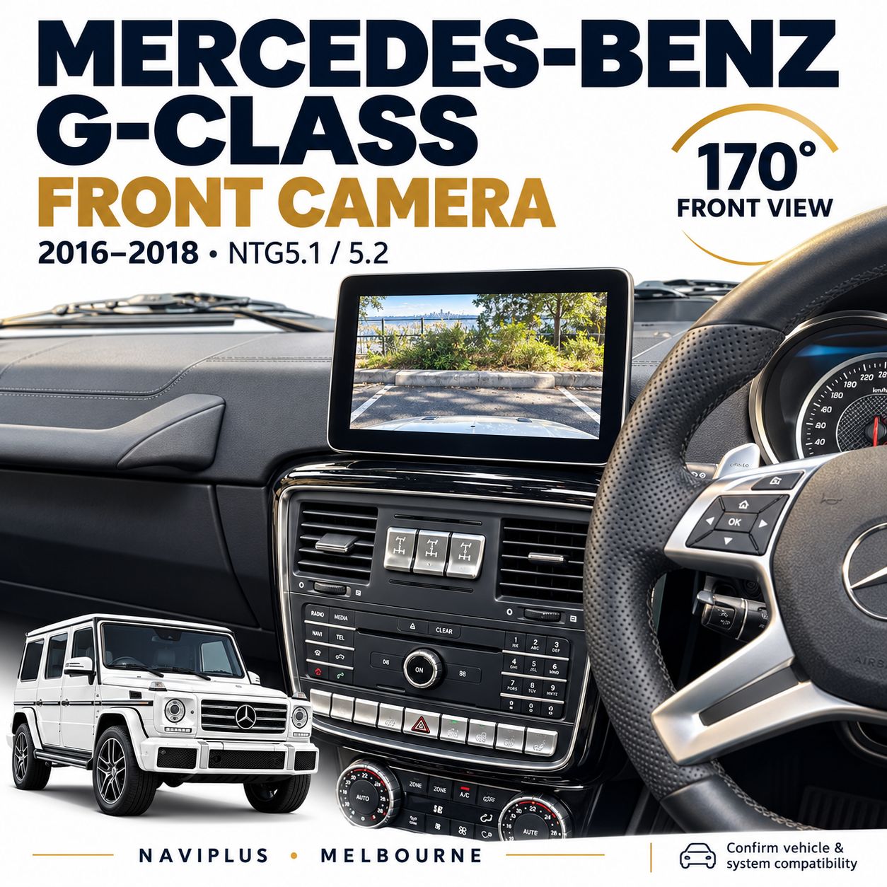 Mercedes-Benz G-Class W463 Front View Camera Integration – 2016–2018